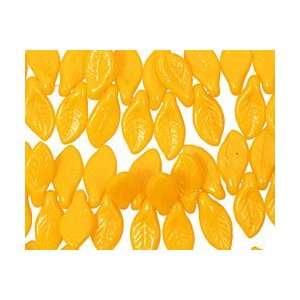  Czech Glass Citrus Leaf Drop 8x12mm Beads Arts, Crafts 