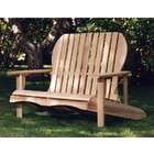   Cedar Western Red Cedar Wood Outdoor Patio Adirondack Loveseat Chair