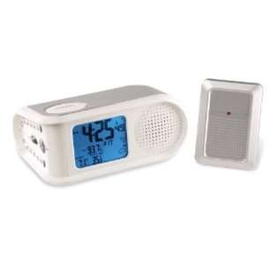   Station and AM/FM Radio with Atomic Alarm Clock (Silver) 