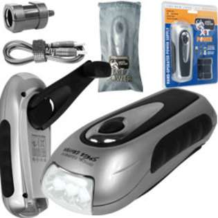 Generic XT Power Hand Crank Flashlight and Cell Phone Charger at  