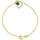 goldia 14k Yellow Gold Circle/Chain Tigers Eye Dangle Earrings