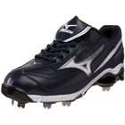  Mens 9 Spike Classic G6 Mid Switch Baseball Cleat,Navy/White,14 M US