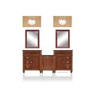 Westport Bay 79 Double Basin Vanity in Espresso Finish with Tops and 