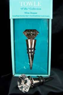 Towle Wine Stopper Diamond Ring Accent Gift NIB  