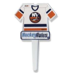  New York Islanders Jersey Cupcake Picks   12ct