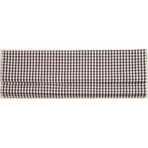   Black and White Check Roman Shade with Black out lining: Home