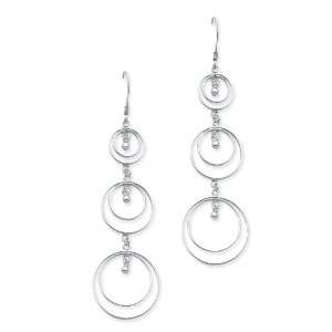   Silver Multi Circle Dangle Earrings: West Coast Jewelry: Jewelry