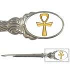 Carsons Collectibles Letter Opener of Egyptian Gold Ankh