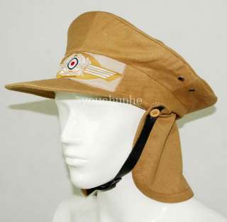WWII GERMAN LW TROPICAL HERMAN MEYER CAP XL 45446  
