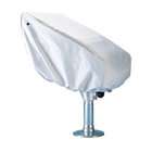 Smith Helm Chair Cover   Soft White Vinyl W/Vents