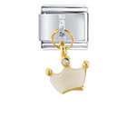 Pugster Gold Plated Crown And Stud Dangle
