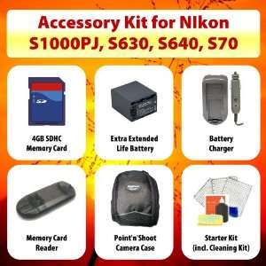  Point n Shoot Accessory KIT for Nikon S1000PJ, S630. S640 