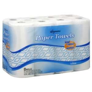  Wgmns Two ply, White Paper Towels, 8 Rolls , 416 Ct 