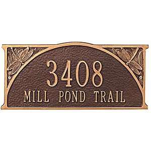  Expressions Pers Dragonfly Address Plaque