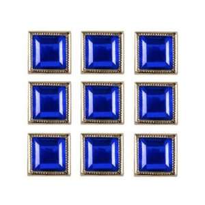  Square 9/16 With Frame Cobalt Blue By The Package Arts 