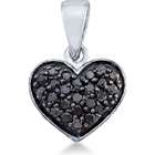   Diamond Round Cut Heart Shape Love Pendant (1/4 cttw, H Color, I1