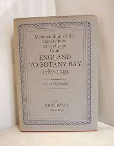 VOYAGE ENGLAND BOTANY BAY Naval Journal Easty 1787 1793  