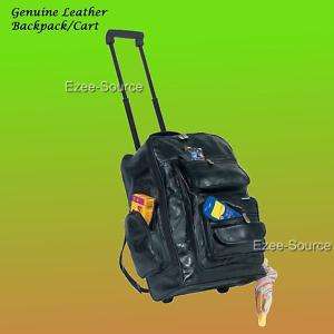 Business Travel Luggage Backpack w/ Rolling Wheels Adjustable Shoulder 