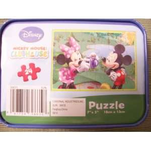  Disney Mickey Mouse Puzzle in a Tin   Minnie Taking Mickey 