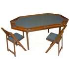 Kestell Furniture 72 Deluxe Oak Folding Game Table   Upholstery Red 