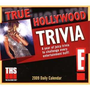  E True Hollywood Trivia 2009 Boxed Calendar Office 
