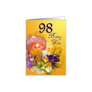    98th Birthday Congratulations greeting card Card Toys & Games