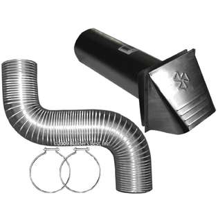 Builders Best Inc 110537 4 in X 5 Dryer Vent Kit With Wide Mouth 