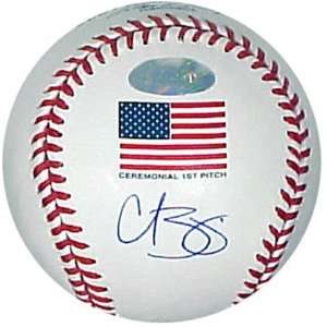   Autographed 2001 World Series Flag Baseball: Sports & Outdoors