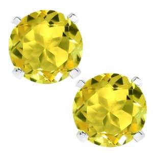    2.00 Ct Mystic Canary Topaz Sterling Silver Earrings: Jewelry