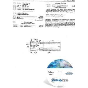  NEW Patent CD for HELICAL END MILL 