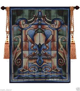   Relief JACQUARD WOVEN WALL HANGING TAPESTRY+FREE TASSELS #A4  