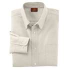 Harriton Mens Long Sleeve Oxford Shirt with Stain Release, SAND 