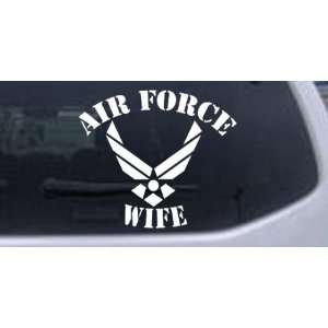   22.7in    Air Force Wife Military Car Window Wall Laptop Decal Sticker