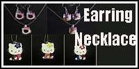 New HelloKitty Hold Windmill Girls Mini Necklace with Earring Best 