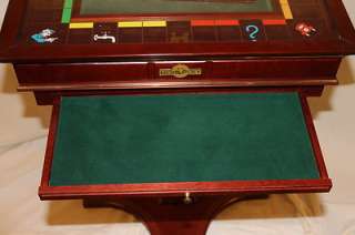 1991 Collectors Edition Monopoly Table by Franklin Mint Silver & Gold 