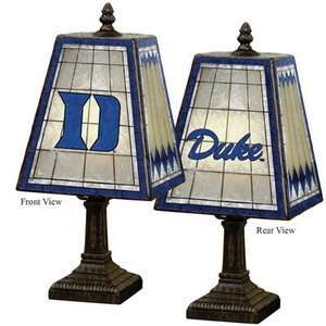 Duke Blue Devils 14 Art Glass Table Lamp:  Sports 