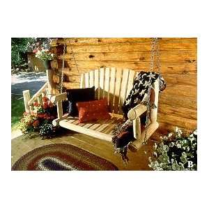   Cedar Furniture Company Porch Swing w/ Chain Patio, Lawn & Garden