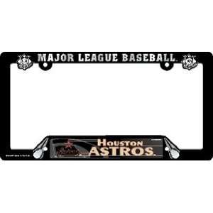  MLB Houston Astros License Plate Frame (2 Pack): Sports 