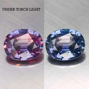   Oval Color Change Natural Sapphire Loose Gemstone 