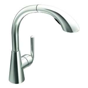 Moen S71709 One Handle Single Hole Mount Pullout Spray Kitchen Faucet 