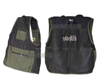 PRO Photo vest jacket for all Nikon user & fisher & hunter &hiker
