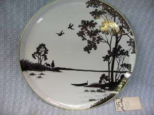 Nippon Plate Hand Painted, Gold leaf, 12 inch (REF#252)  