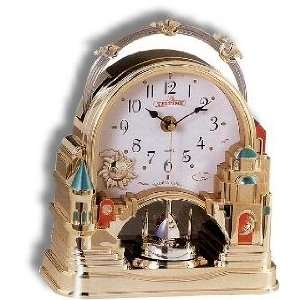  Golden Castle Deco Motion Clock SS 96632