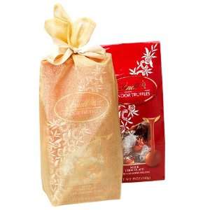 LINDOR Truffles Gold Gift Bag   Milk Chocolate  Grocery 