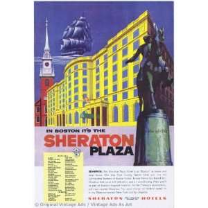  1955 Sheraton In Boston Its the Sheraton Plaza Vintage 