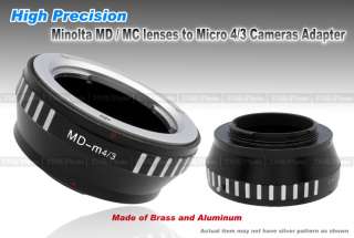 Minolta MD Lens Mount for Olympus Pen E P1 E P2 E PL1  