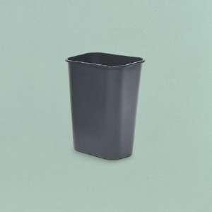    Black Soft Molded Plastic Wastebasket, 13 5/8: Kitchen & Dining