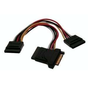   HD Power Adapter Y Cable: 3 way SATA power splitter adapter
