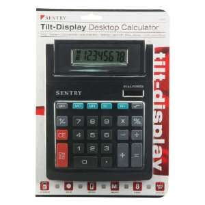  Sentry Tilt Display Desktop Calculator, Black (CA270)