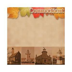   States Collection   Connecticut   12 x 12 Paper Arts, Crafts & Sewing